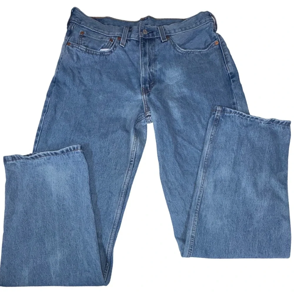 Levis 550 Relaxed Fit Jeans Mens 34x32 Medium Wash Blue Denim 00550-4834